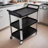 SOGA 2X 3 Tier Food Trolley Food Large