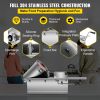 VEVOR Horizontal Sausage Stuffer 3L/ 7Lbs Manual Sausage Maker With 5 Filling Nozzles Sausage Stuffing Machine For Home & Commercial Use Stainless Ste