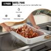4 - Pack 20.9×12.8×3.9 - Inch Deep Steam Table Pans - Full - Size 13L Stainless Steel Food Containers. Anti - Jam Design, Ideal for Hotels, Ovens