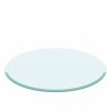 32" Inch Round Tempered Glass Table Top Clear Glass 3/8 Inch Thick Beveled Polished Edge